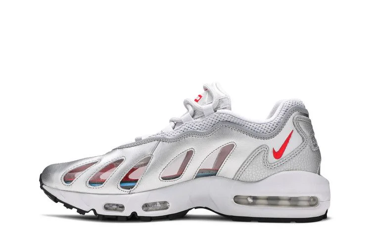 Кроссовки Supreme x Nike Air Max 96 'Metallic Silver'