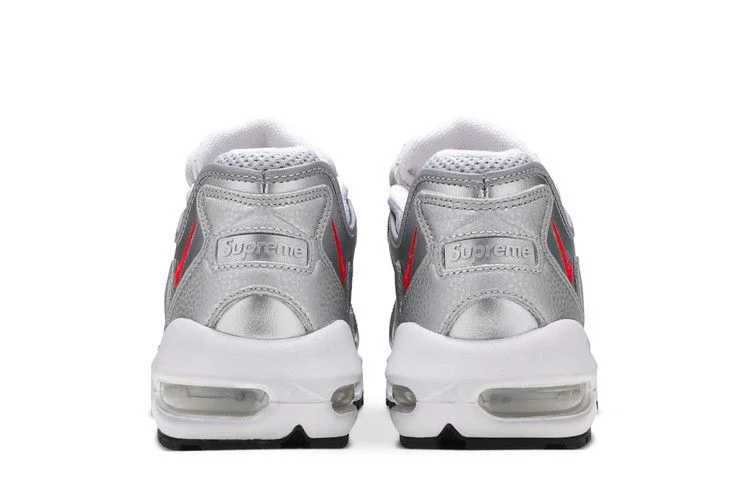 Кроссовки Supreme x Nike Air Max 96 'Metallic Silver'
