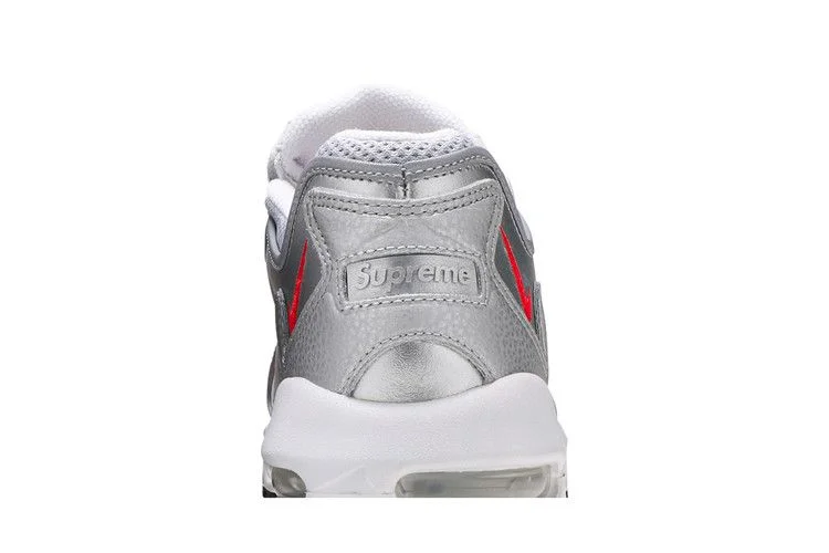 Кроссовки Supreme x Nike Air Max 96 'Metallic Silver'