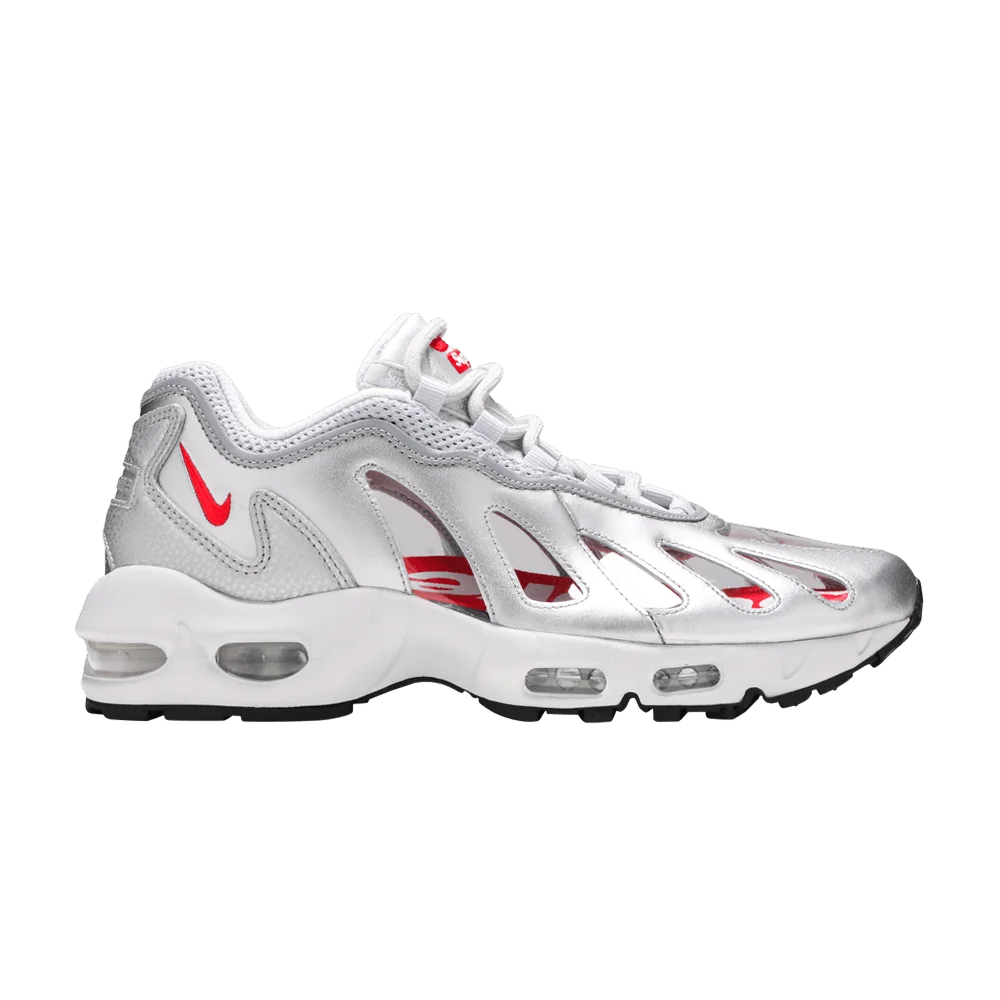 Кроссовки Supreme x Nike Air Max 96 'Metallic Silver'