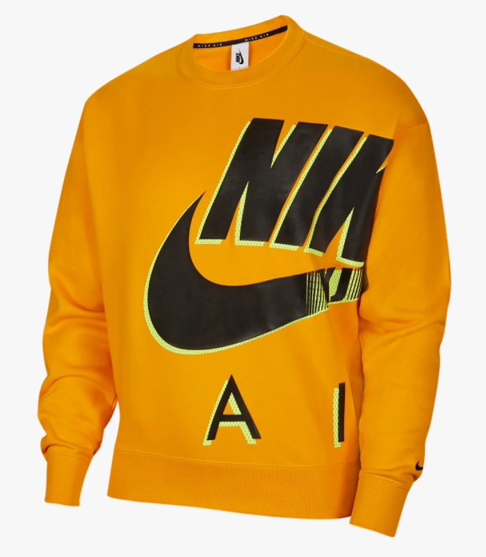 Nike x Kim Jones Fleece Crewneck Orange 1