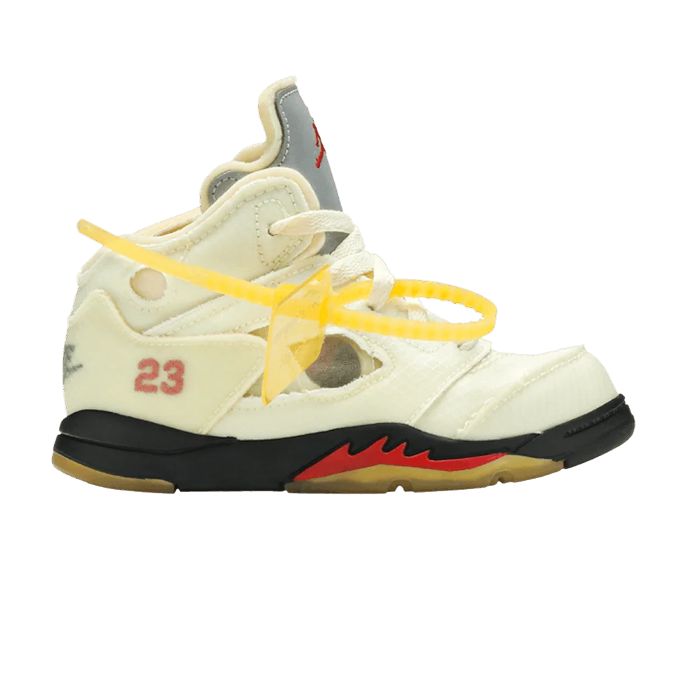 Кроссовки Off-White x Air Jordan 5 Retro SP TD 'Sail'