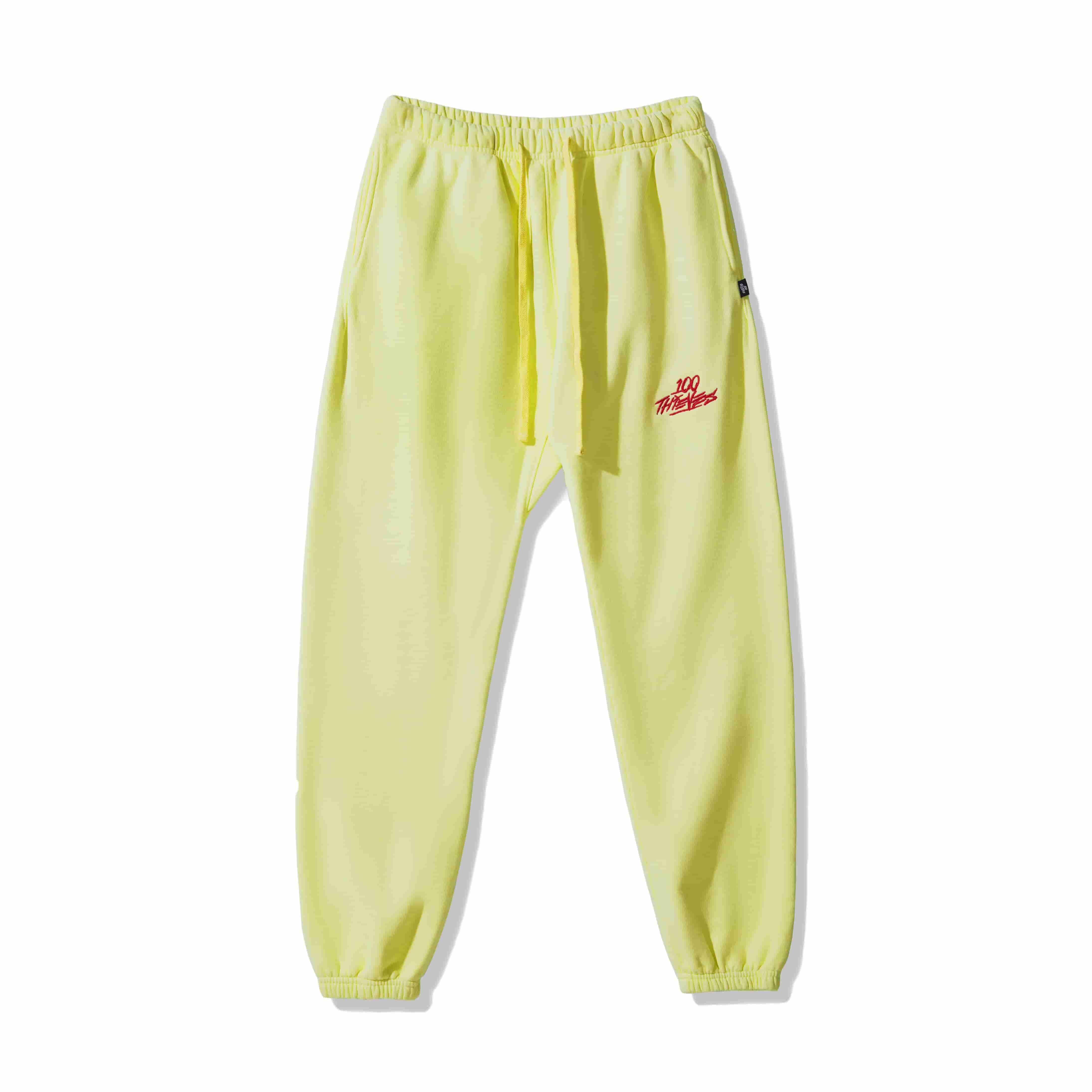 100-thieves-infinite-fleece-pant-lemonade