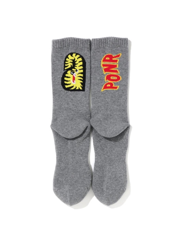 Спортивные носки BAPE 2nd Shark Socks Grey