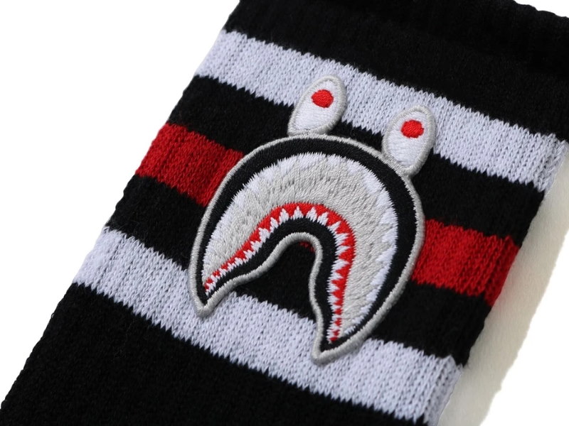Спортивные носки BAPE A Bathing Ape Men Shark Socks Black