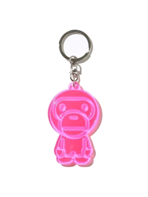 BAPE Baby Milo Reflective Keychain Pink 1