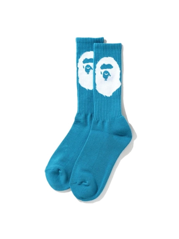 BAPE Big Ape Head Socks Blue 1