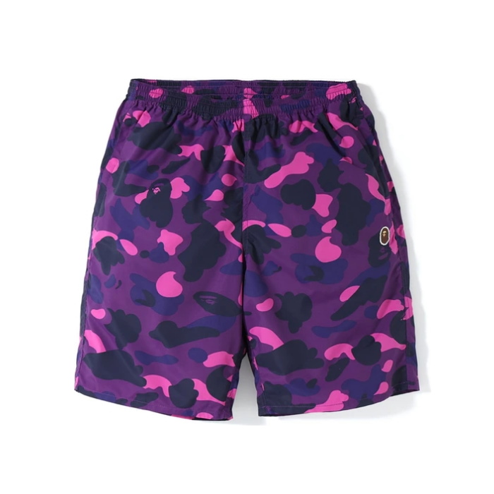 BAPE Color Camo Beach Shorts Purple 1