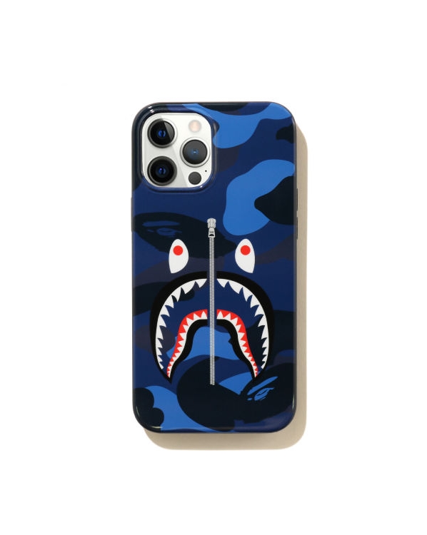 BAPE Color Camo Shark iPhone 12 Pro Max Case Navy 1