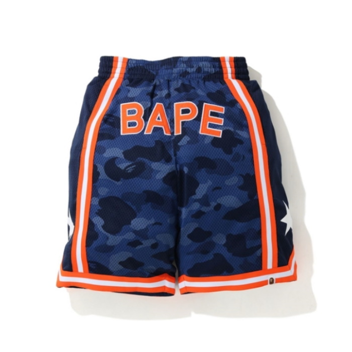 BAPE Color Camo Wide Basketball Shorts Navy 1