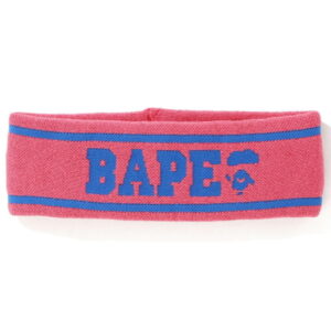 BAPE Logo Headband Pink Blue 1