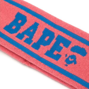 BAPE Logo Headband Pink Blue 2