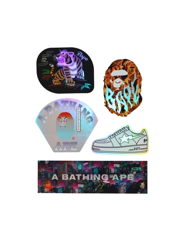 BAPE Neon Tokyo Stickers Multi 1