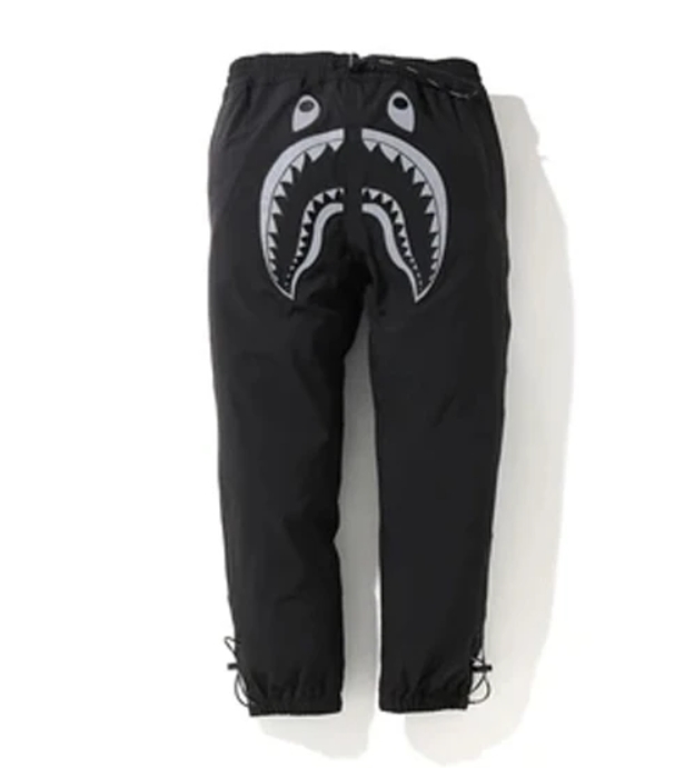 BAPE Reflective Shark 2Layer Pants Black 1