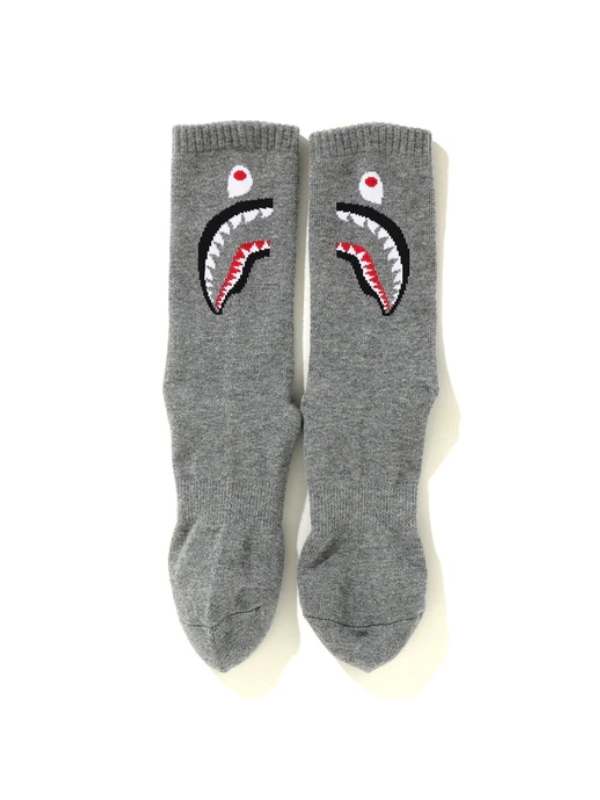 Спортивные носки BAPE Shark Socks Grey