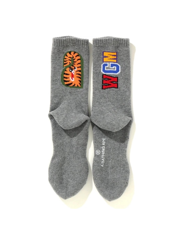Спортивные носки BAPE Shark Socks Grey