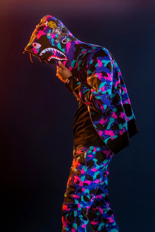 Спортивные штаны BAPE x Kid Cudi Camo Slim Sweatpants Multi