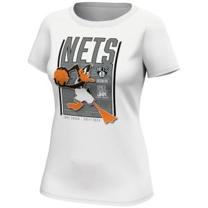 Brooklyn Nets Fanatics Branded Space Jam Tune Squad Daffy Duck T Shirt Womens 2