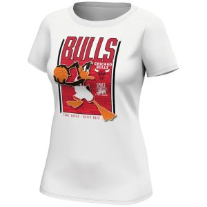Chicago Bulls Fanatics Branded Space Jam Tune Squad Daffy Duck T Shirt Womens 2