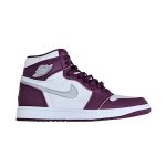 Bordeaux/White-Metallic Silver