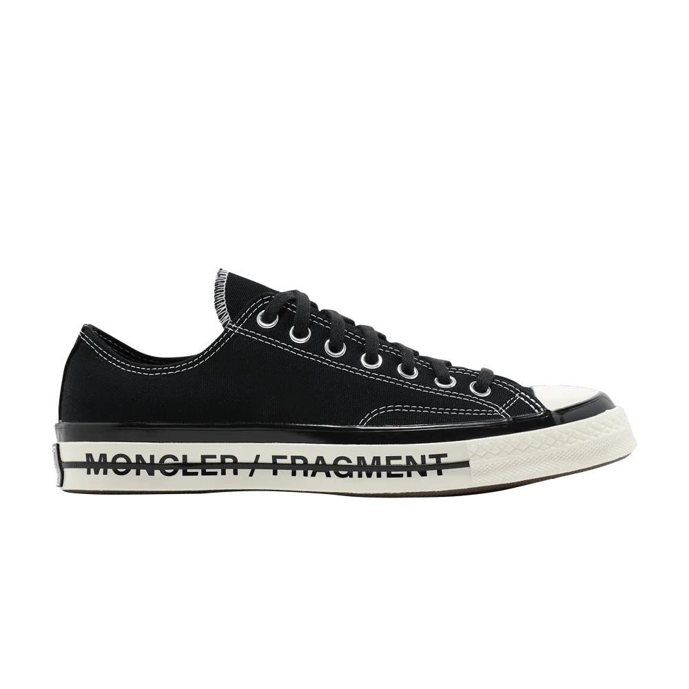 Кроссовки Fragment Design x Moncler x Converse Chuck 70 Low 'Black'
