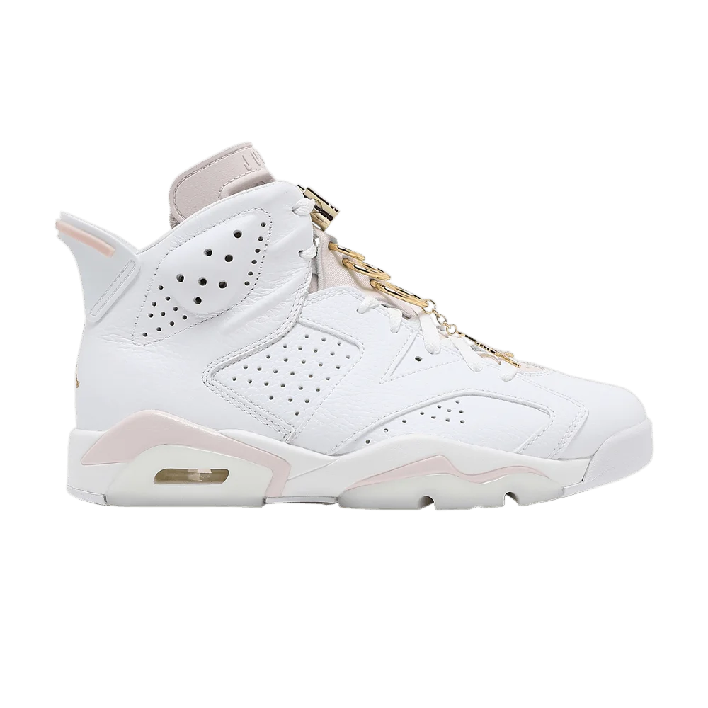 Кроссовки Wmns Air Jordan 6 Retro 'Gold Hoops'