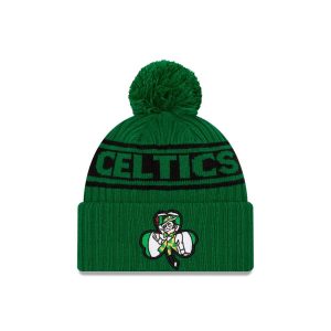 New Era Boston Celtics 2021 Draft Edition Pom Knit NBA Beanie 1