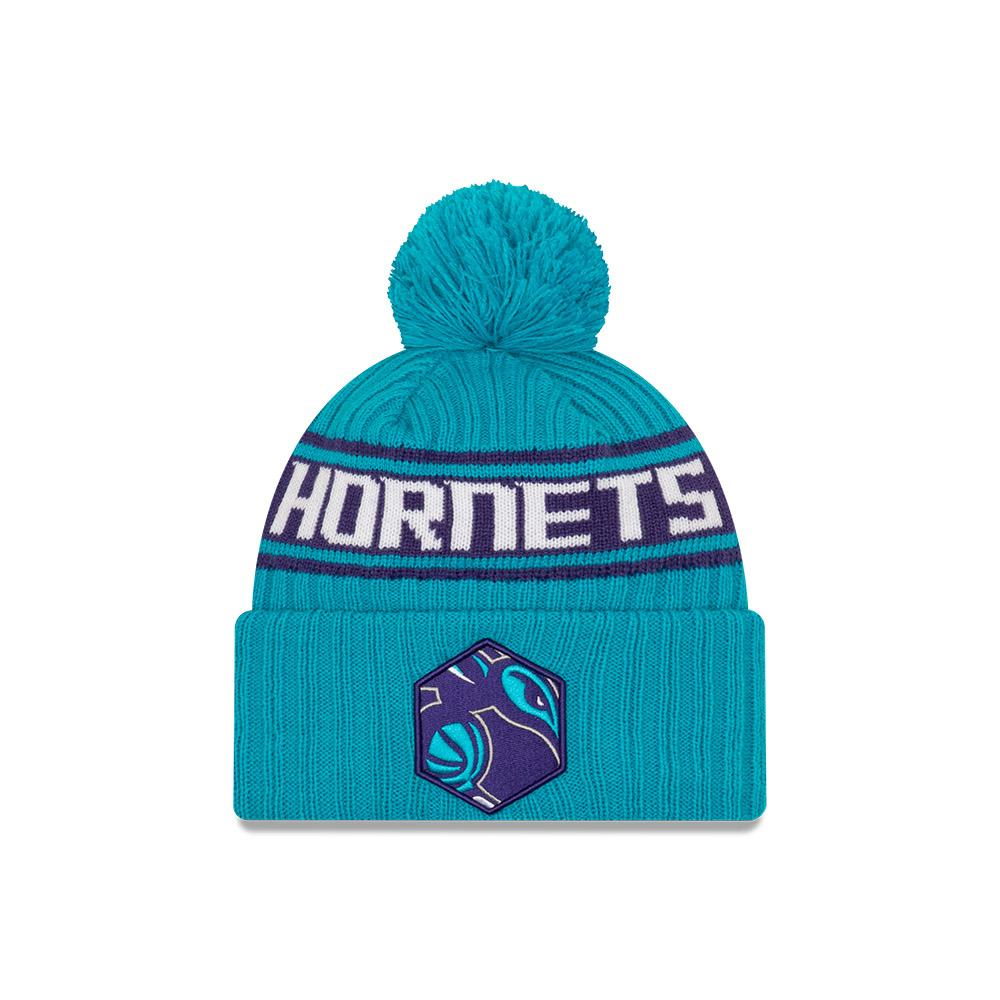 New Era Charlotte Hornets 2021 Draft Edition Pom Knit NBA Beanie 1