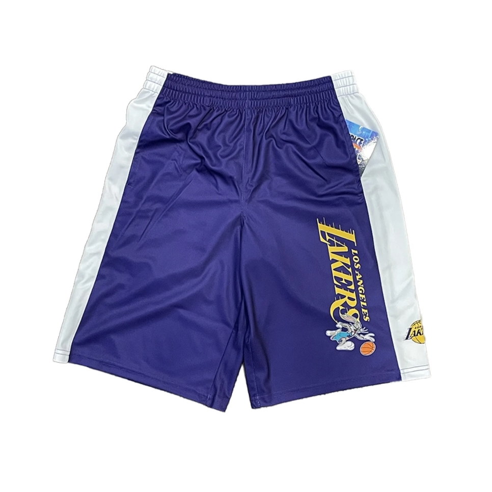 Outerstuff Los Angeles Lakers Space Jam 2 Youth NBA Shorts 1