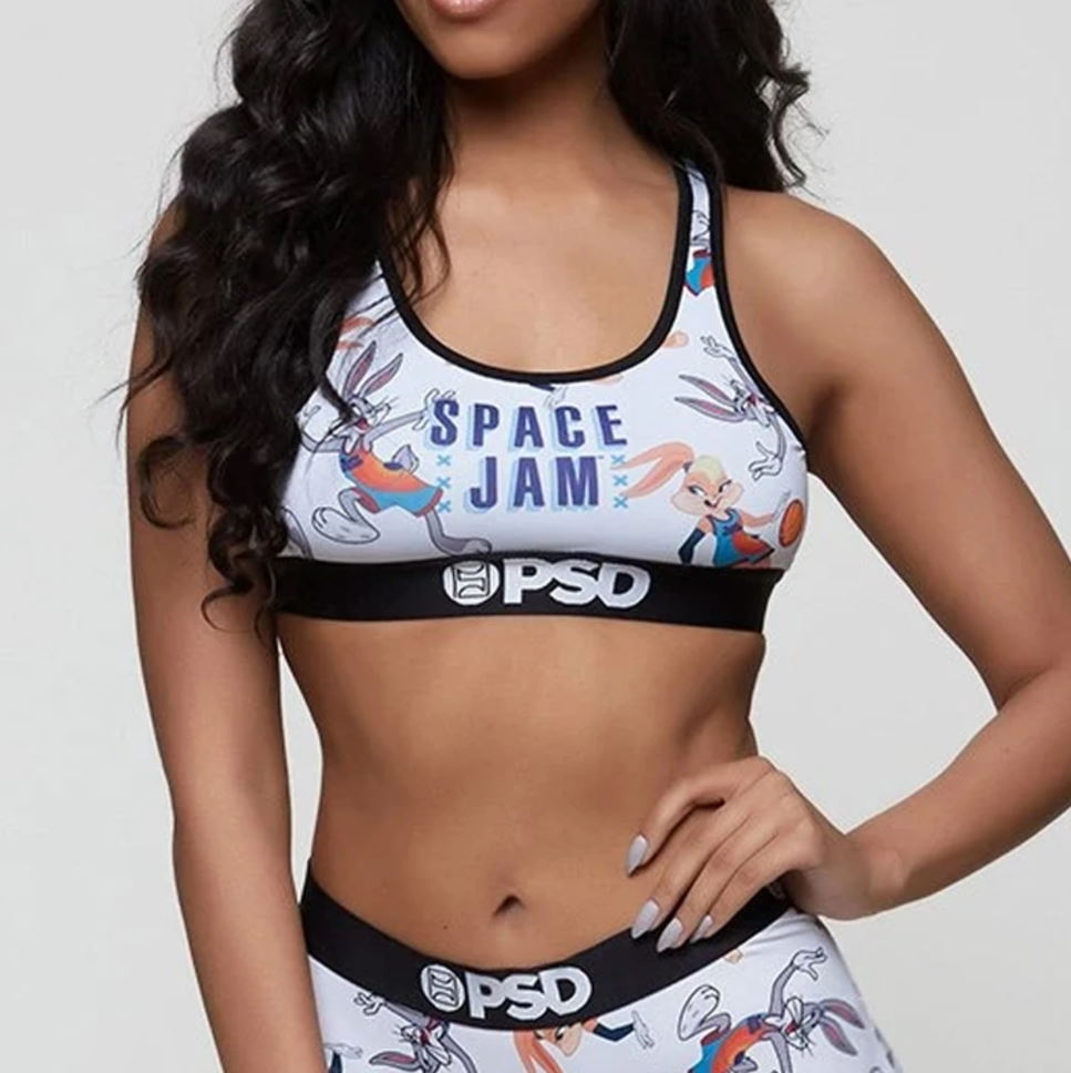 PSD Tossed Lola and Bugs Bunny Space Jam 2 Sports Bra 1