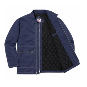 supreme nike double zip quilted work jacket