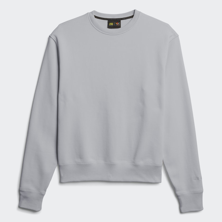 adidas Pharrell Williams Basics Crewneck Sweatshirt Light Grey Heather