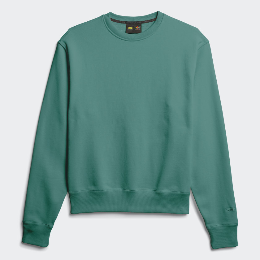 adidas Pharrell Williams Basics Crewneck Sweatshirt True Green 3