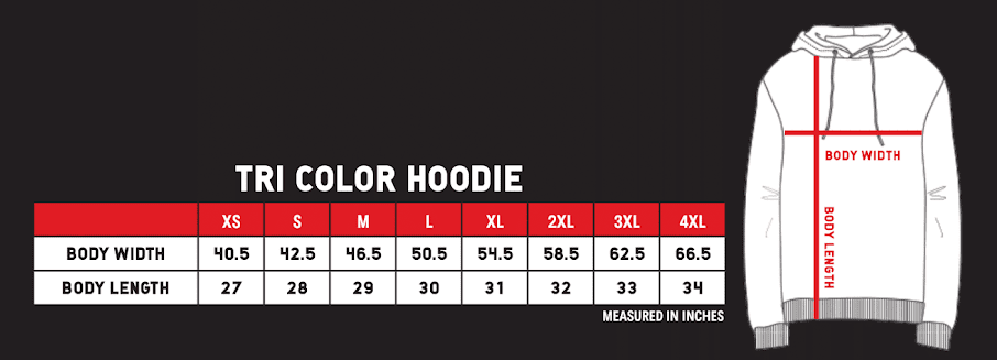 razmernaya setka Hoodie Tri Color
