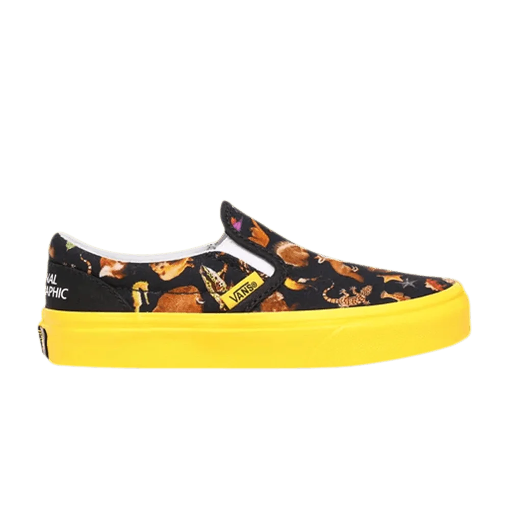 Кроссовки Vans National Geographic x Classic Slip-On Kids 'Photo Ark'