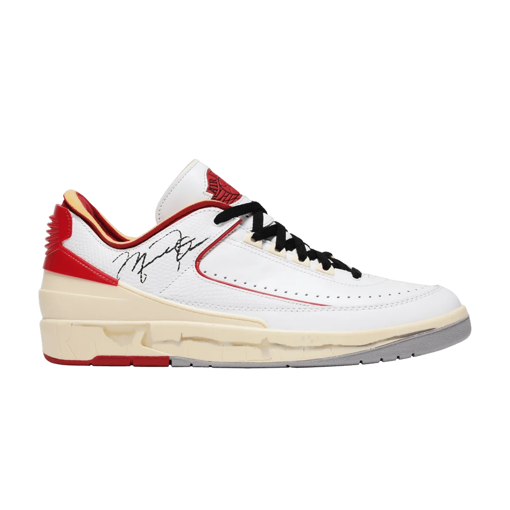 Кроссовки Off-White x Air Jordan 2 Retro Low SP 'White Varsity Red'