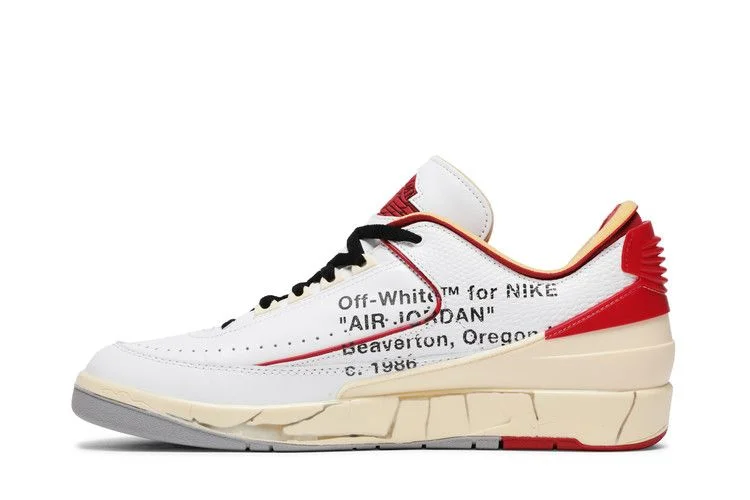Кроссовки Off-White x Air Jordan 2 Retro Low SP 'White Varsity Red'