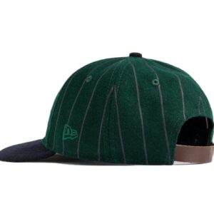 Aime Leon Dore New Era Wool Pinstripe Yankee Hat GreenNavy 1