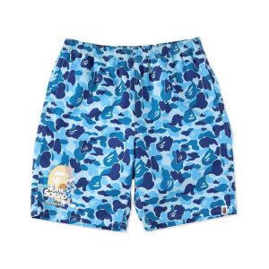 BAPE x Space Jam ABC Camo Beach Shorts Shorts Blue