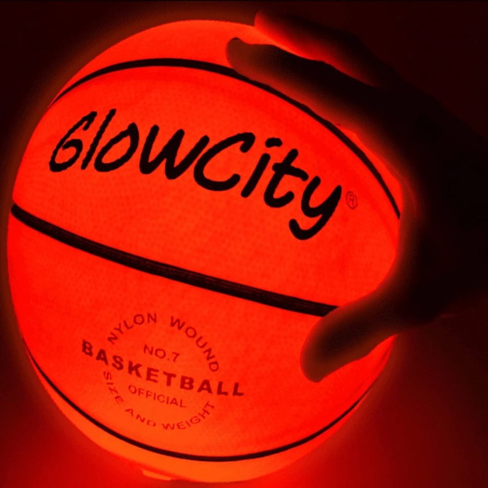 Баскетбольный светящийся мяч Light Up LED Basketball-Glow In The Dark ...