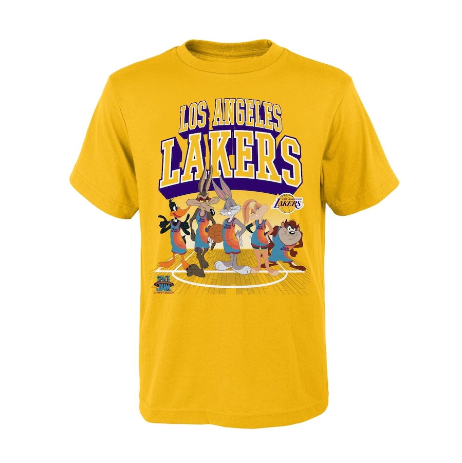 Los Angeles Lakers Tunes On Court T Shirt Youth