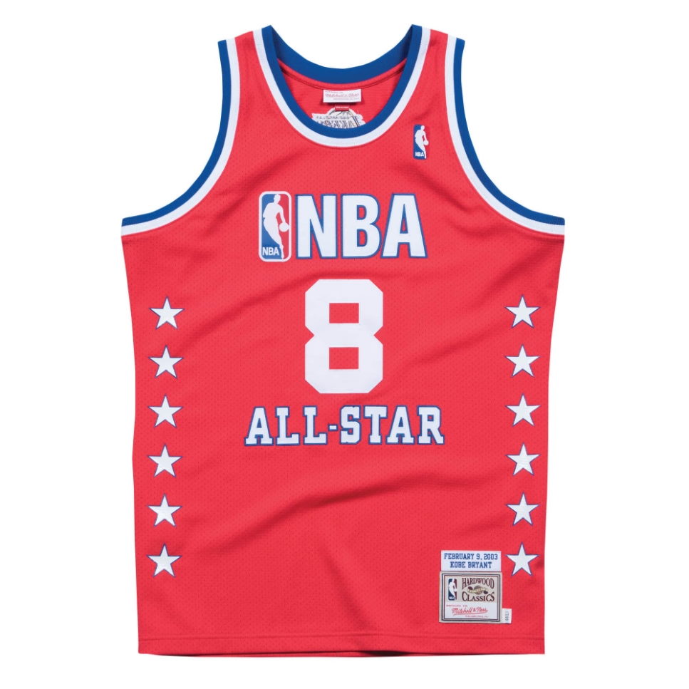 Mitchell Ness Kobe Bryant 2003 All Star Game Hardwood Classics Throwback NBA Authentic Jersey