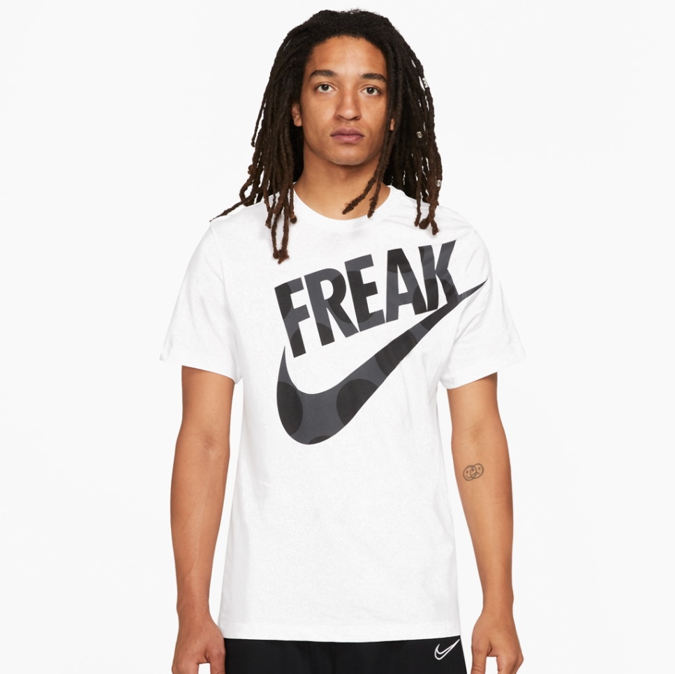 Nike Giannis Antetokounmpo Freak Logo T Shirt White