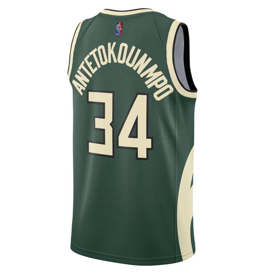 Nike Giannis Antetokounmpo Milwaukee Bucks 2021 Earned Edition NBA Swingman Jersey