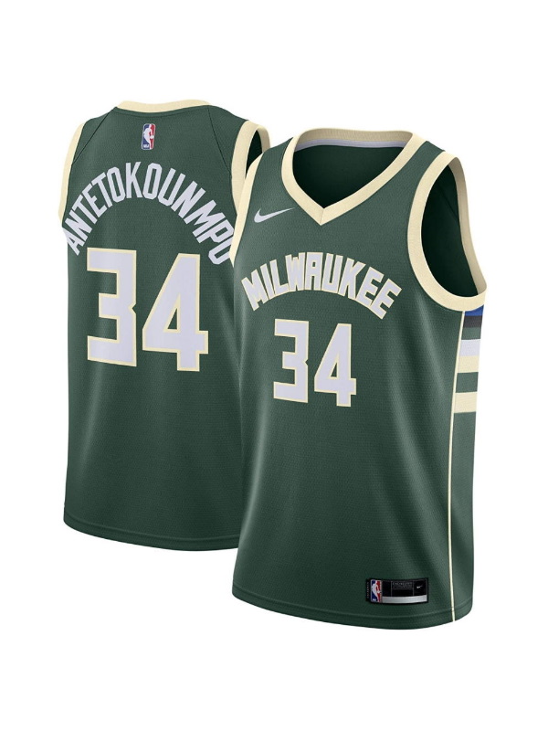 Nike Giannis Antetokounmpo Milwaukee Bucks 2021 Icon Edition NBA Swingman Jersey