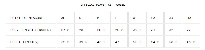 Razmernaya setka official player kit hoodie
