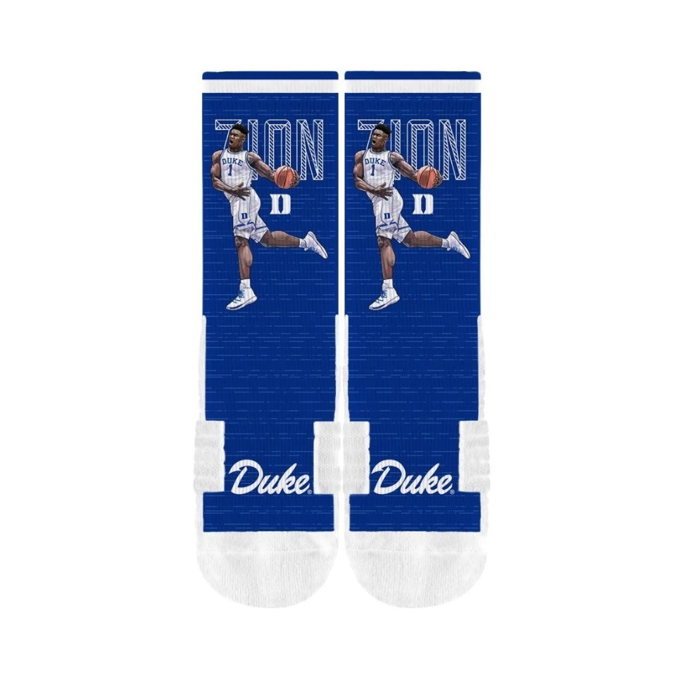 Strideline Zion Williamson Duke Blue Devils NCAA Premium Full Sub Socks