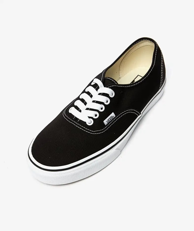 Authentic vans black white best sale