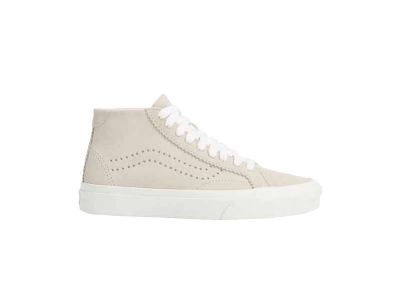 Vans Court Mid Pinked Suede Silver Lining