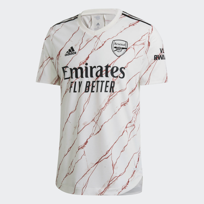 adidas Arsenal 2021 Authentic Away Shirt Jersey White